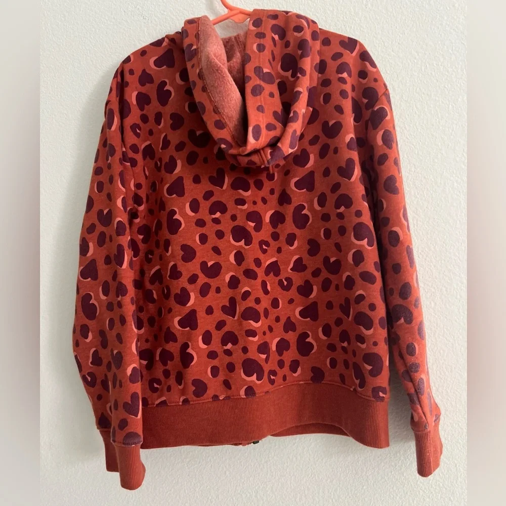 Cat & Jack Red Heart Print Kids Hoodie - Picture 11 of 14